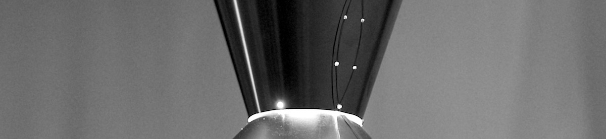 stainless steel lamp shade design showing non-welded junction at the seam