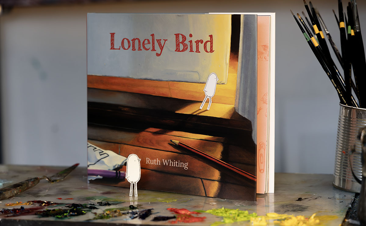 Lonely Bird - Artist's Edition - a painted book by Ruth Whiting