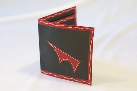 Pointy Spendy black with red trim