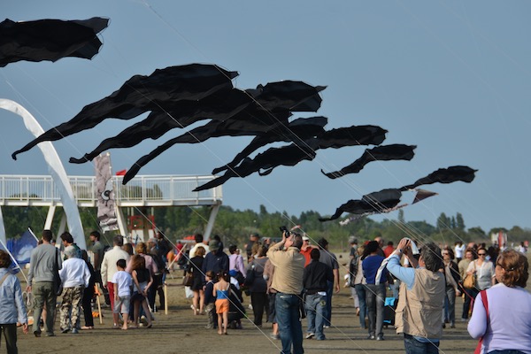 Flowx kites by WindFire Designs at Venice Lido