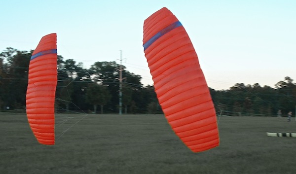 two 3.2 square meter foil kites - Zyzzle Foil - designed by Tim Elverston