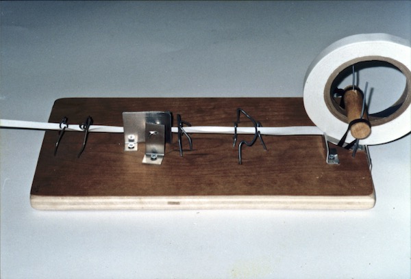 Dacron tape folding jig by Tim Elverston