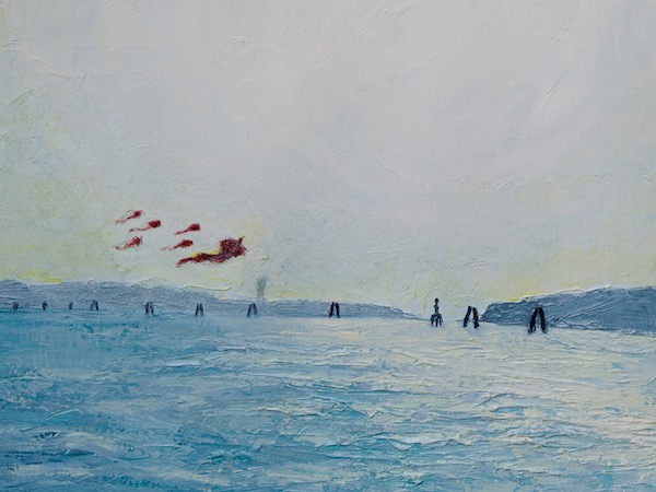 Flowx Venice Water painting by Ruth Whiting