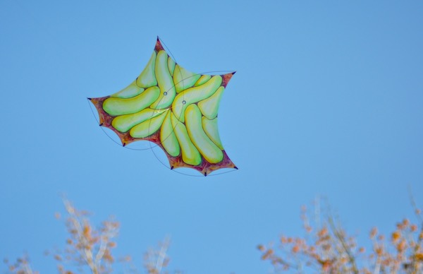 Photon kite flying down